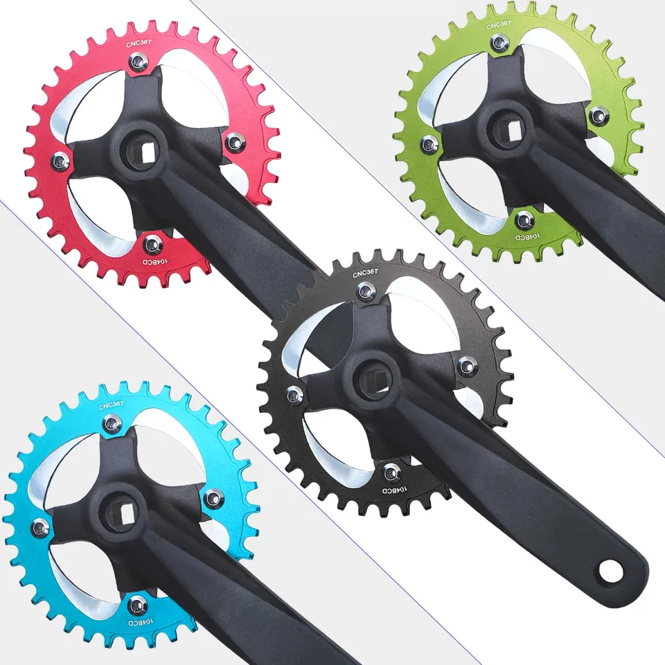 Guarnitura Per Bici Bambino 152 Mm – In Lega Di Alluminio, Corona Singola/Doppia, Leggera E Resistente, Per Mountain Bike E Pieghevoli, Peso 556g