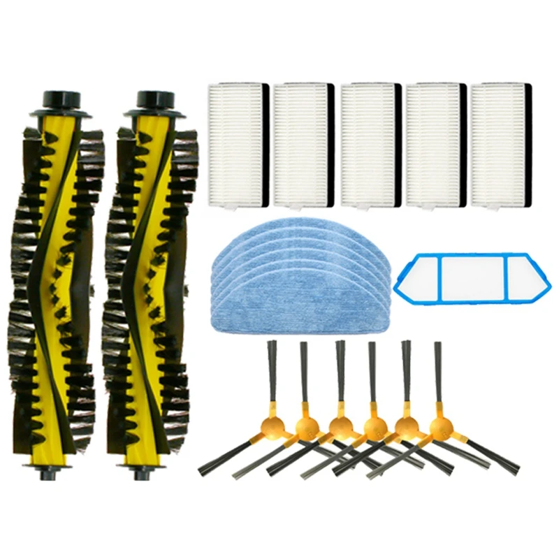 20pcs Replacement Parts Compatible With Ecovacs Hepa Filter Main Side