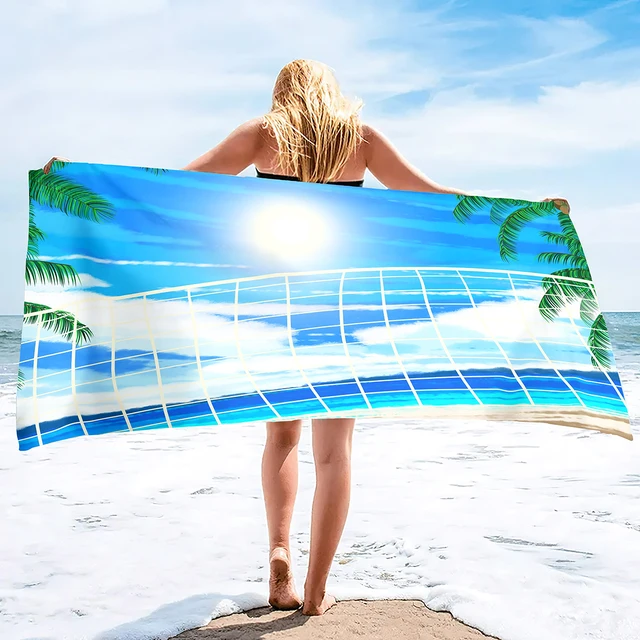  GUBIYU Blue Ocean Love - Toallas de playa de microfibra de  secado rápido y rápido, a prueba de arena, súper suaves, toallas de piscina  de gran tamaño, 31 x 63 pulgadas