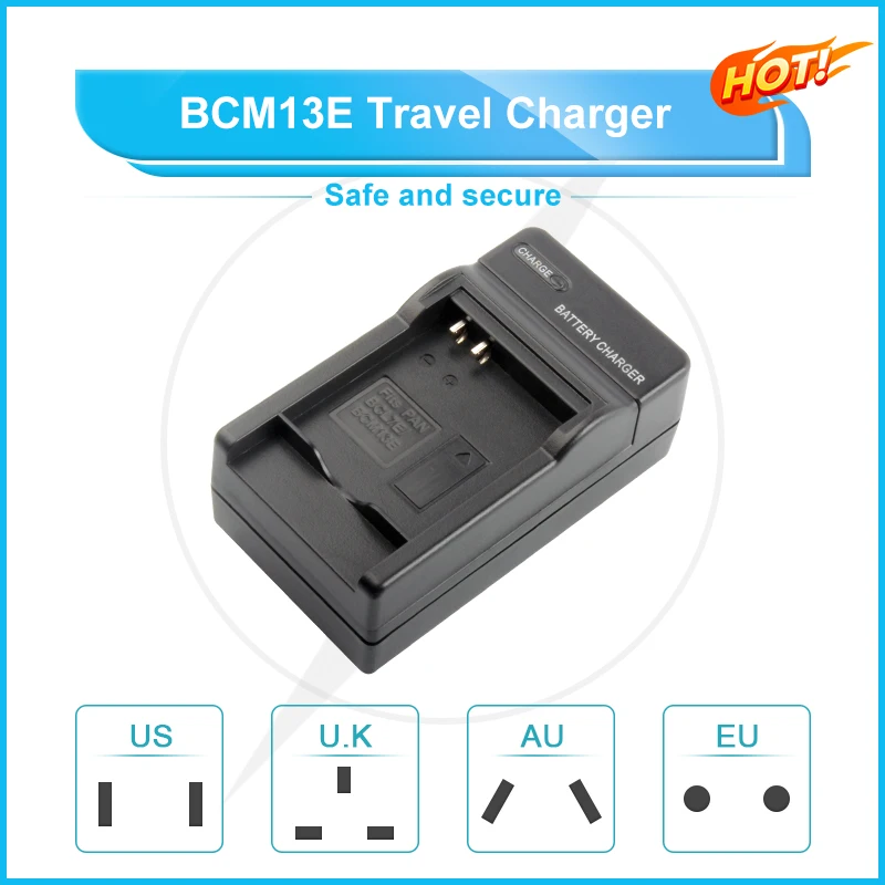BCL7E BCM13E Travel Charger Suitable for Panasonic DMC-ZS30 ZS35 TZ40 TZ41 TS5 FT5 LZ40GK Camera charger adapter,battery charger,power supply adapter,fast charger,battery charger adapter