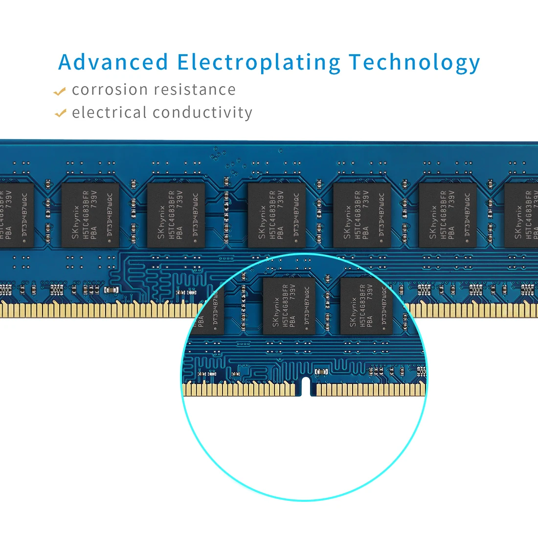 TECMIYO Desktop RAM 2X 8GB DDR3L 1600MHz DIMM PC3L-12800U 1.35V 2RX8 240pin Low Voltage DDR3 Intel AMD Memory for Computer-Blue desktop ram memory