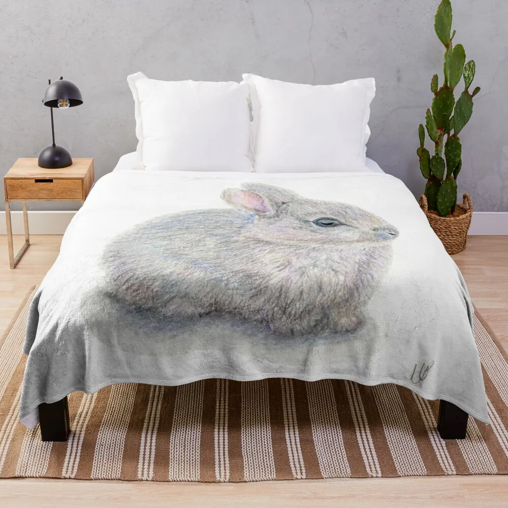 

Bob the Bunny Throw Blanket Softest Luxury Designer Single Dorm Room Essentials Luxury St Blankets