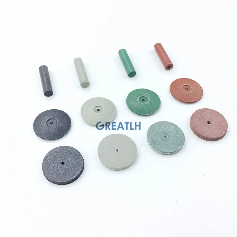 

100PCS dental Rubber Polishers coarse medium fine dental wheels polishing diamond dental Lab drills