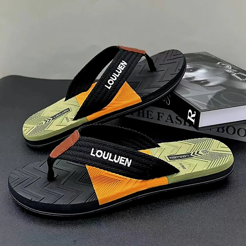 High Quality Brand Men Flip Flops Summer Beach Flip Flops Men Fashion Breathable Casual Men Beach Slippers Summer Outdoor