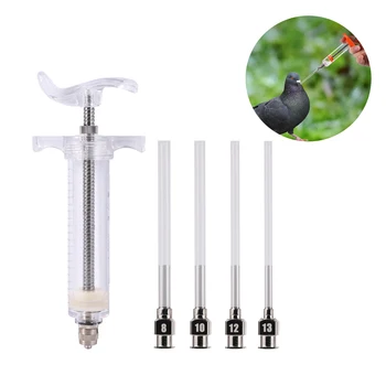 Feeding Syringe Manual Feeding Rearing Gavage Silicone Feeding Hose Medication Tube Small Pet Parrot Feeding Syringe 1