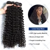 Burmese Curly Hair Bundles Virgin Hair Human Hair Extensions Double Weft Deep Wave Bundles 100% Unprocessed Raw Hair Weaving 3