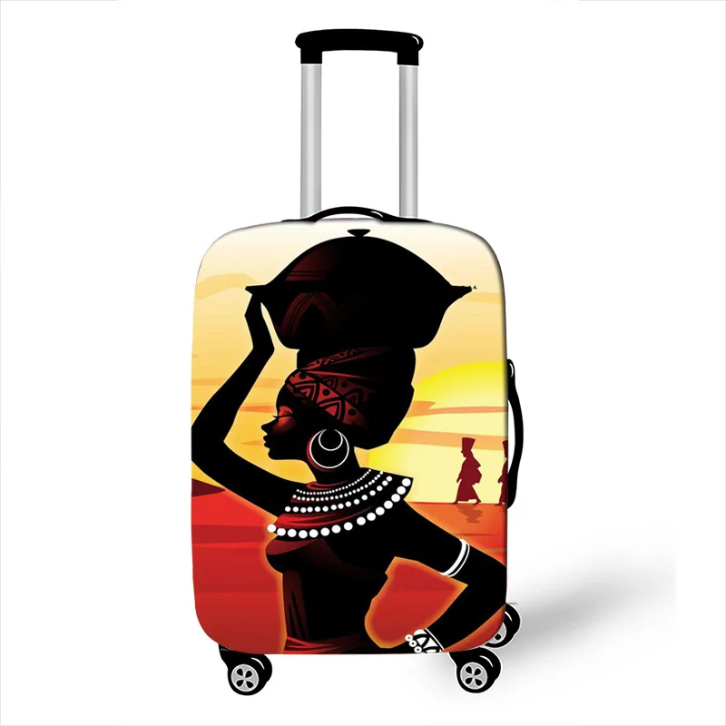 New African Tribal Lion Luggage Protective Cover Travel Suitcase Cover Elastic Dust Cases For 18 to 32 Inches Travel Accessories