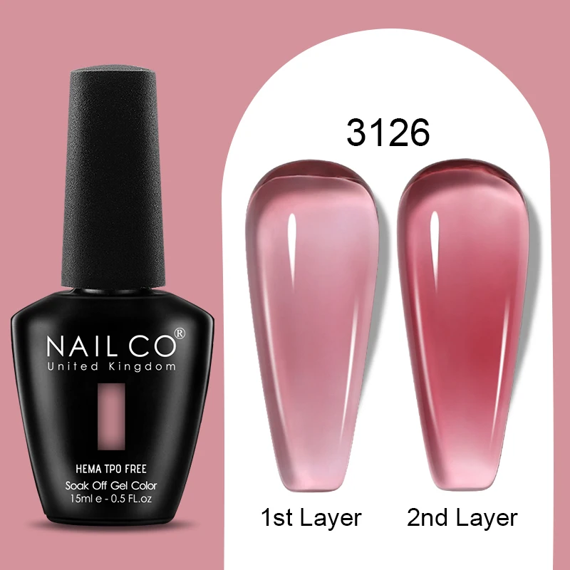 NailCo Jelly Gel Nail Polish - 44 Vibrant Colors