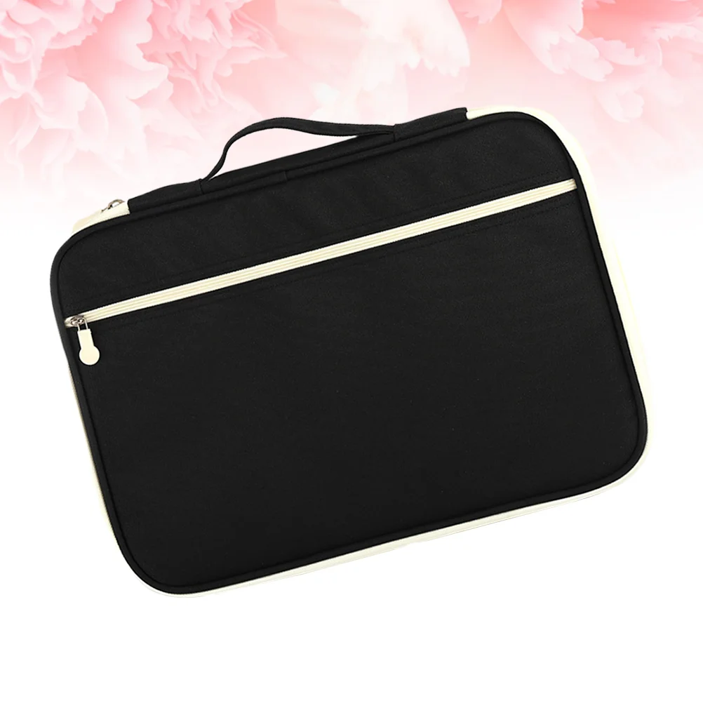 

Business Storage Case A4 Document Bag Zipper Briefcase File Holder Portfolio Organizer
