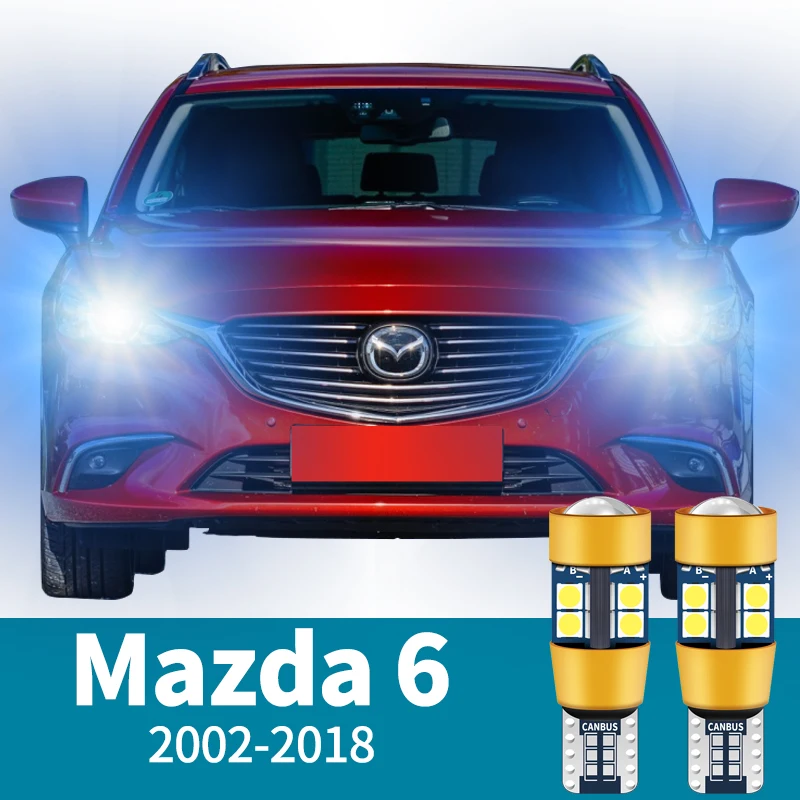 

2x LED Parking Light For Mazda 6 GG GH GJ Accessories 2002-2018 2008 2009 2010 2011 2012 2013 2014 2015 2016 2017 Clearance Lamp