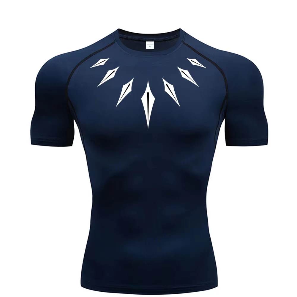 Anime Herren Kompressionsshirt Fitness Sport Laufhose Gym T-Shirts Athletisches Workout Quick Dry Tops T-Shirt Sommer – Detail 14