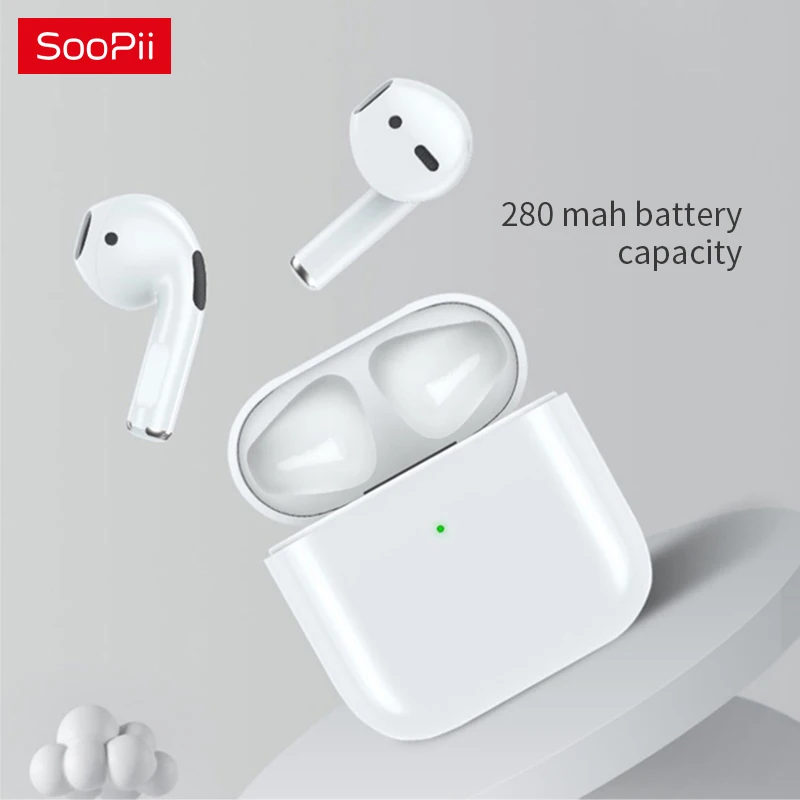 

SooPii T7 TWS Wireless Earphone Bluetooth 5.0 Stereo Noise Reduction Bass Touch Control Long Standby 280mAH