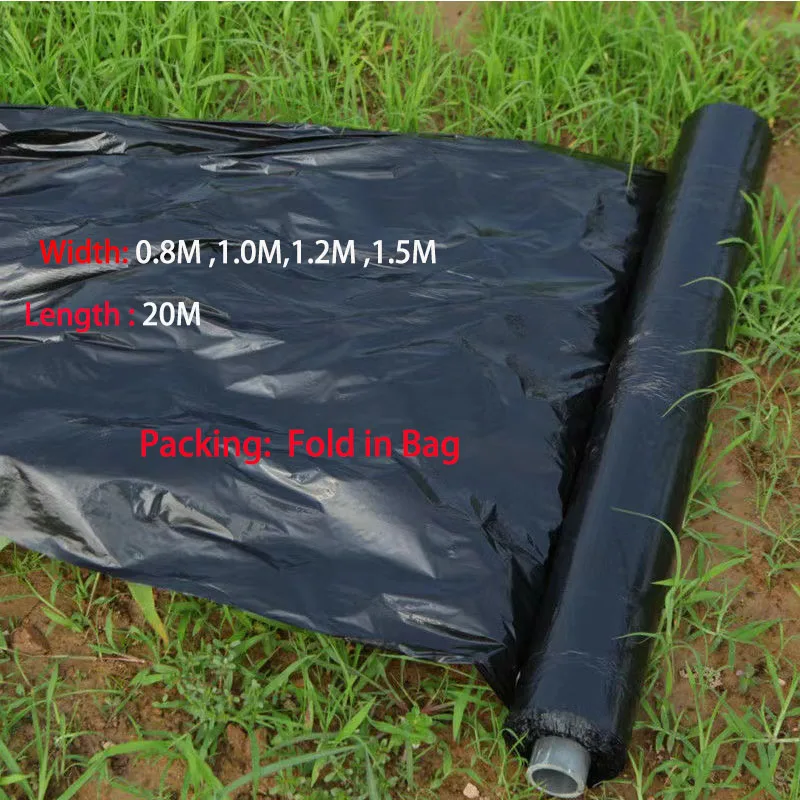 Agriculture Weeding Black Mulch Thicken 0.01mm Vegetable Greenhouse Strawberry Plastic Film