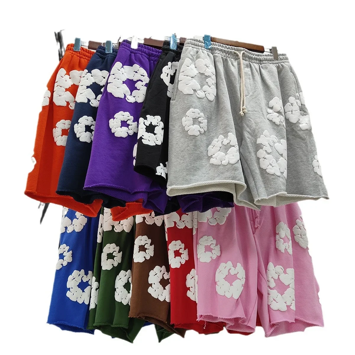 Denim Tearscasual Loose-Fit Street Hip Hop Foam Cotton Shorts Summer Season China Origin denim shorts,summer jeans shorts