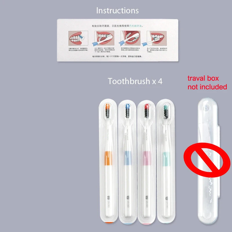 DR.BEI-Travel Pack Toothbrush para Youpin Smart Home,