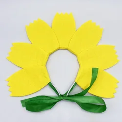 Vibrant Sunflower Felt Headband - Handmade Natural Style Fresh Sweet Accessory (YELLOW)