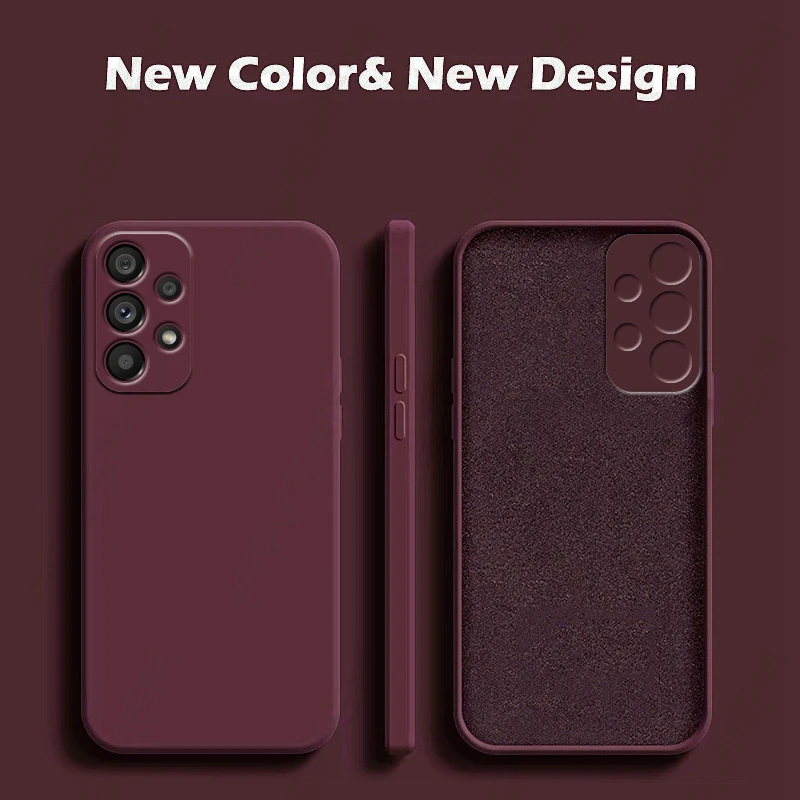 phone case Liquid Silicone Phone Case For Samsung Galaxy A12 A22 A32 A22S A52 A52S A72 A13 A23 A33 A53 A73 5G A21S A31 A41 A51 A71 Cover