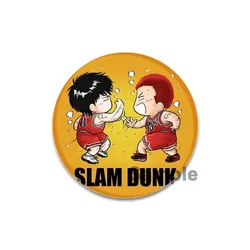 Slam Dunk Anime Enamel Pin - Stylish Cartoon Brooches & Fashion Accessories (58mm)