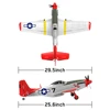 750MM  29.5" Large Remote Control Aircraft P51 P51D Mustang  4CH Aerobatic Fight Brushless RC Air Plane Glider For Adults Expert 5