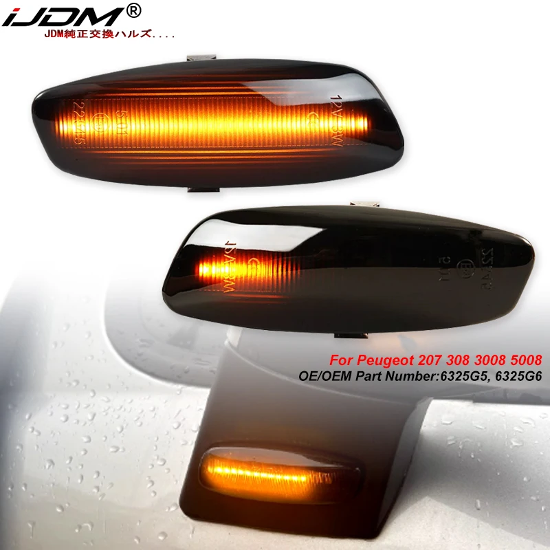 Fouedy LED Blinker Für Peugeot & Citroën - Dynamische Seitenmarkierungen