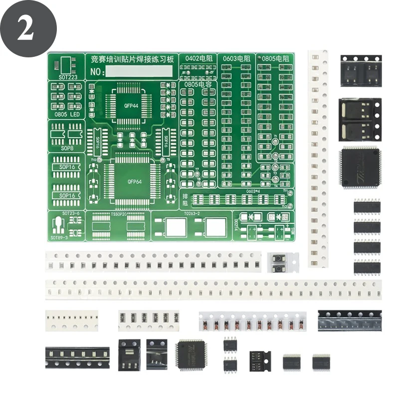 Cabilock Kit De Soudure Pour Entraînement Électronique Planche Apprentissage Montage En Surface Avec Composants Pour Améliorer Compétences Soudage Circuits Imprimés