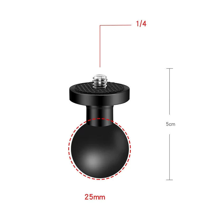 1인치 볼 카 헤드레스트 볼 헤드 GPS 홀더 마운트 오토바이 10mm 베이스 (고프로, 이, 인스타360 카메라, 휴대폰 액세서리용)