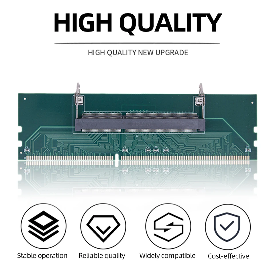 Adaptateur DDR4 Portable Vers PC Desktop - Carte Testeur Connexion Mémoire - Bleu