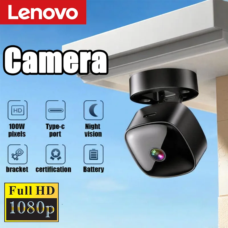 Lenovo 1080P HD Camera 2.4G Wifi Wireless Security Protection Remote Monitor Camcorders Home Phone Connectivity Smart Device 1