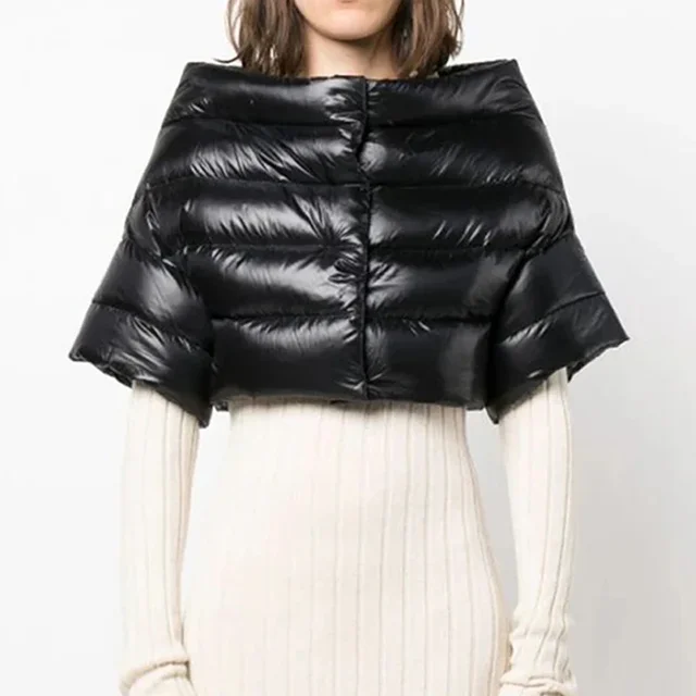 Off The Shoulder Cropped Puffer Jacket 2