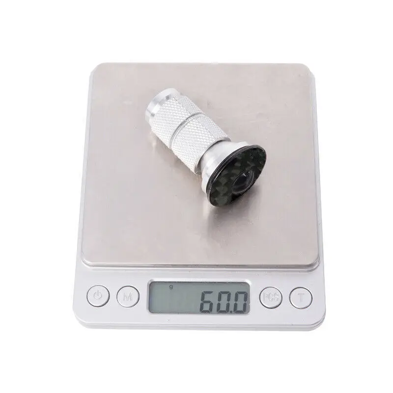 Bicycle Headset Bicycle Headset Expander Top Cap Carbon Fiber Stem Top Cap Aluminum Alloy Headset Expander Cover Bike Accessories