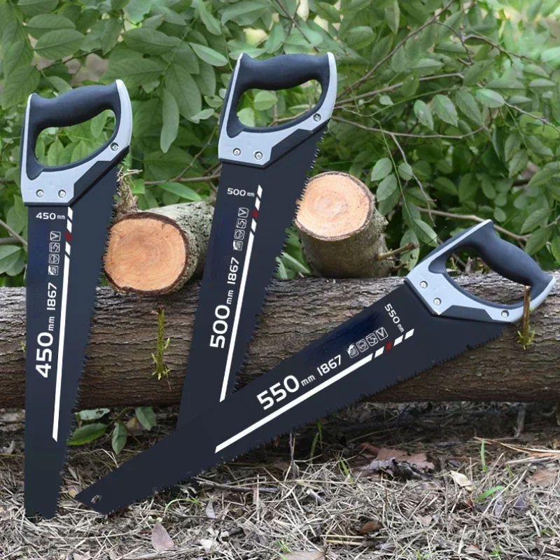 16/18/20 Inch Hand Saw Timber Saw Heavy Duty Extra Long Blade Garden Tenon Wood Bamboo Plastic Cutting Woodworking Tool hand saw multi purpose saw handheld saw