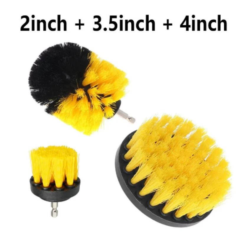 7pcs Drill Brush Attachment Set Power Scrubber Brush With Drill Scrub Brush For Cleaning Showers Tubs Bathroom Tile Grout Carpet 3