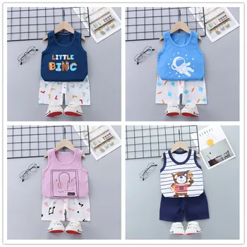 Kids Cartoon Summer Outfit Set 1