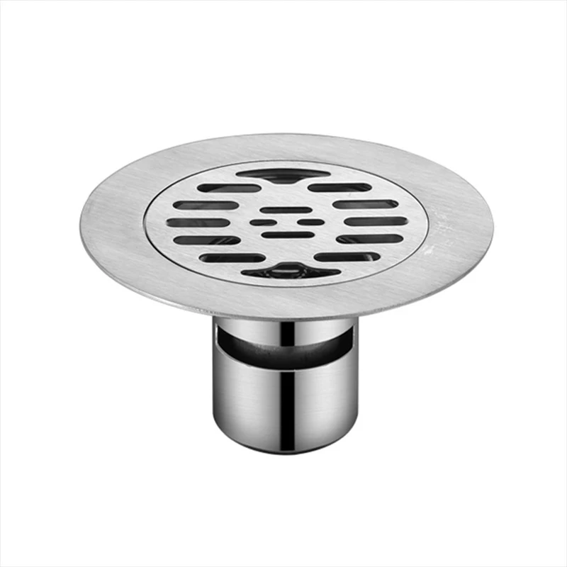 

Stainless Steel Brushed Floor Drains Round Anti-odor Drainer Washing Machine Bathroom Kitchen Deep Water Sealing Shower Strainer
