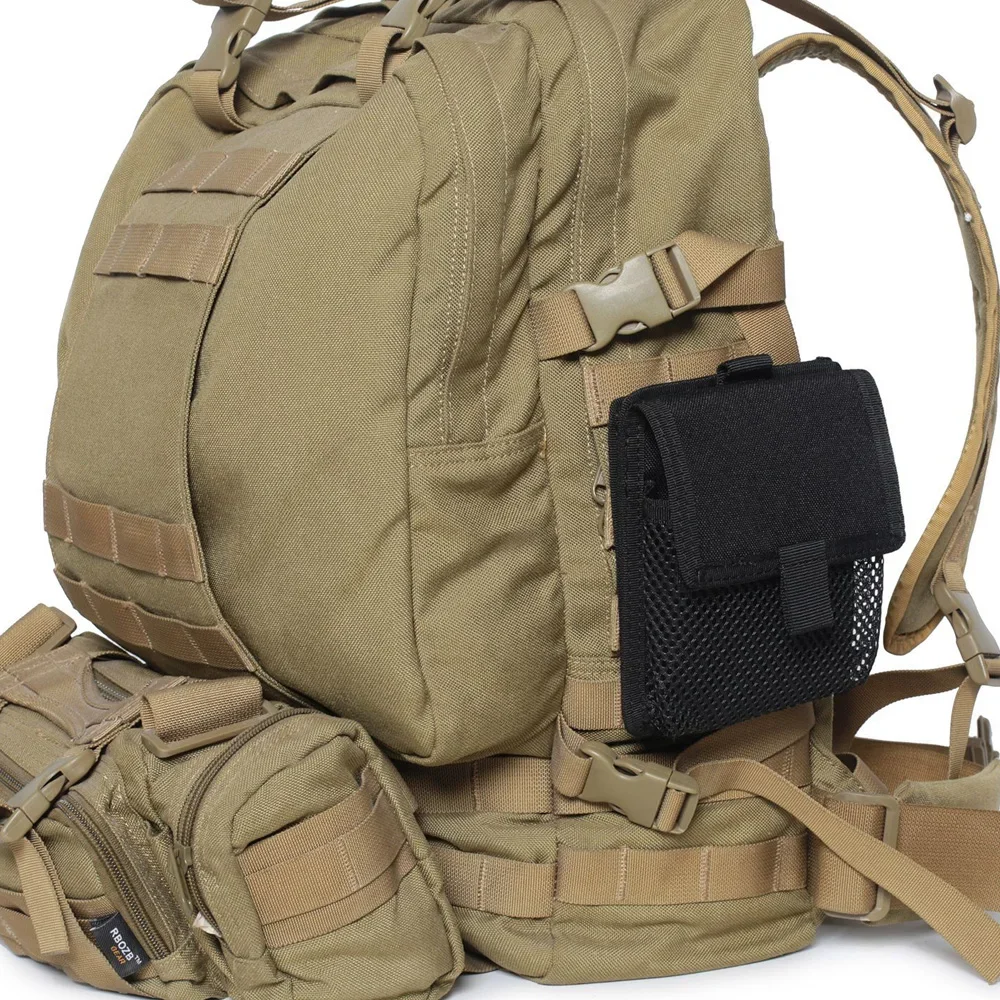Molle 파우치 벨트 허리 팩 캠핑 러닝 사냥 액세서리를위한 후크 루프가있는 작은 전화 포켓 EDC 도구 가방