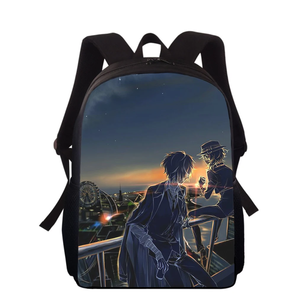 Bungo Stray Dogs Anime 15” 3D Print Kids Backpack Primary School Bags for Boys Girls Back Pack Students School Book Bags