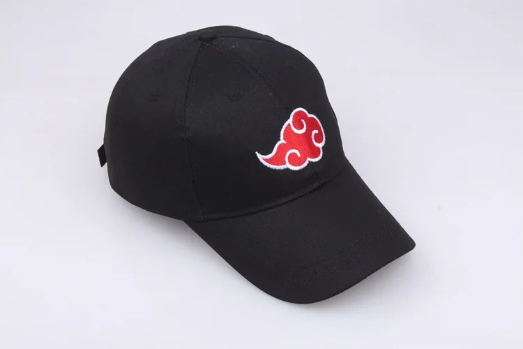 Japanese Anime Akatsuki Cosplay Baseball Cap for Men Women Cartoon Red Cloud Embroidered Snapback Cap Outdoor Sports Hip Hop Hat