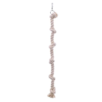 Cotton Rope Knot Parrot Swing 1