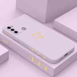Gemini Love Silicone Protective Phone Case for MOTO G34 (Purple)