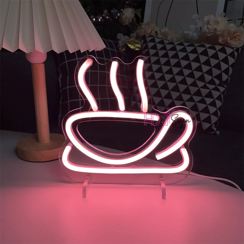 Coffee Neon Led Sign Wall Decor Bar Cafe Neon lights Sign Decoration Bedroom for Room Coffee Shop Bar Restaurant Neon Lamps