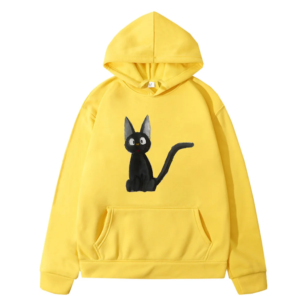 

Kiki's Delivery Service Hoodies Casual Children Long Sleeve Sweatshirts with Hooded Boys Girls Clothing Kawaii Graphic Print Top