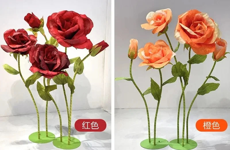 5/9 Stück optional! Wasserfestes Kunstblumen-Set aus Fasern, die erste Wahl für Heim-/Weihnachts-/Hochzeitsdekoration. – Detail 2