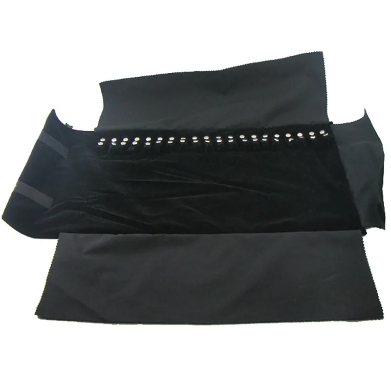 

Органайзер для ювелирных изделий в рулоне, дорожная сумка для переноски ожерелья, браслета, чехол с витриной