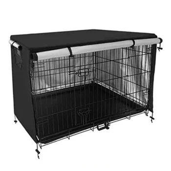 Collapsible Dog Cage Cover Waterproof Pet Cage Cover Oxford Fabric Outdoor Dog Tent Parrot Rainproof Accessory Pet Supplies 1
