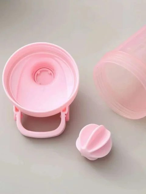 1pc 16.9oz/500ml Shaker Protein Bottle Powder Shake Cup Water Bottle Plastic Mixing Cup Body Building Exercise Bottle 4