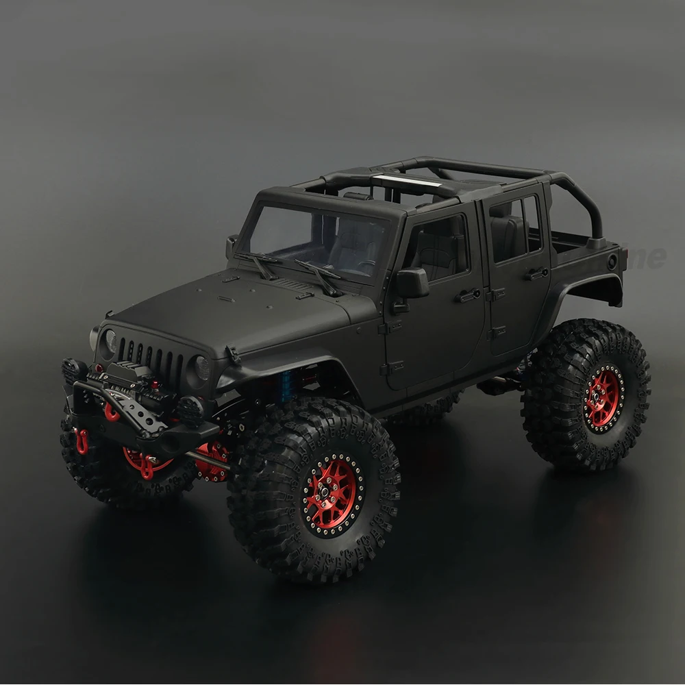 RC카 랭글러 루비콘 컨버터블 하드 바디 키트, 1/10 RC 크롤러 축 SCX10 TRX4 Redcat GEN8 용, 313mm 휠베이스