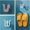 1/3PCS Self-adhesive Slipper Rack Bathroom Slipper Hook Toilet Drainage Rack Wall Mounted Bedroom Storage Hook Shoe Drying Rack 1