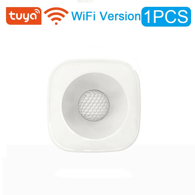 Tuya-Sensor de movimiento inalámbrico ZigBee/WiFi PIR, Detector infrarrojo,  alarma antirrobo de seguridad, Control por aplicación Smart life Compatible