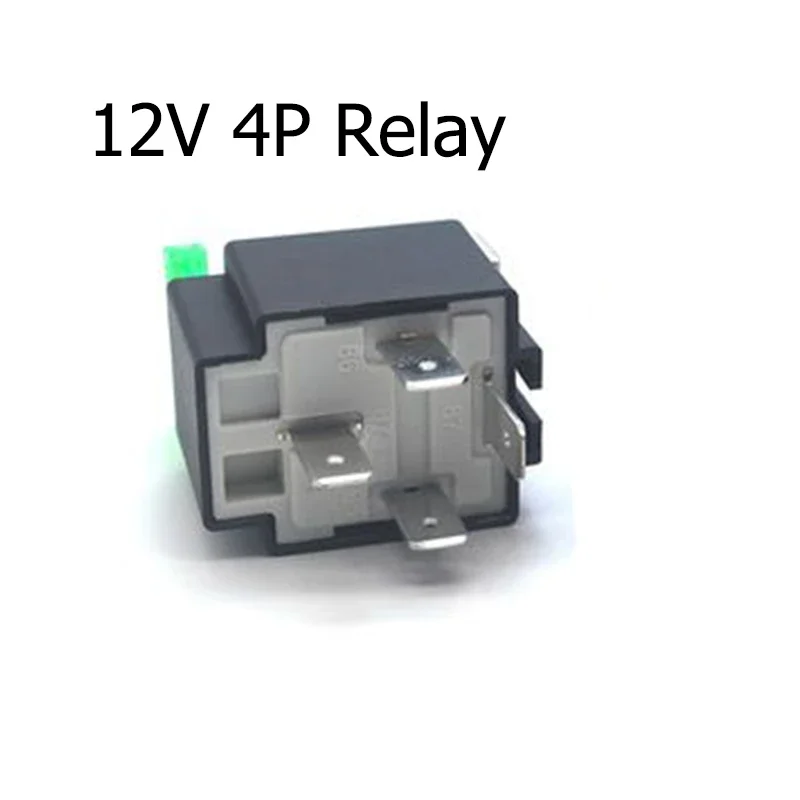 Relè di avviamento per auto per impieghi gravosi DC 12V 100A, relè di avviamento elettrico automobilistico a 4 pin normalmente aperto, contattore per caricabatterie diviso batteria controllo ON/OFF