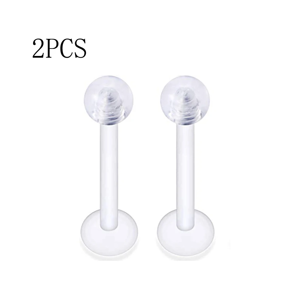Piercing Retainer Clear Bioflex Flexible Nose Tongue Eyebrow Tragus Navel Belly Nipple Barbell Lip Labret Stud Retainer piercing jewelry nose studs body piercing earrings ear piercing jewelry ear studs belly button earrings belly button piercings body piercing jewelry body jewelry